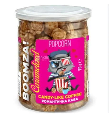 Boomza 90g Candy-Like Coffee Caramelized Popcorn