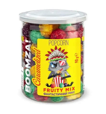 Boomza 90g Fruity Mix Caramelized Popcorn