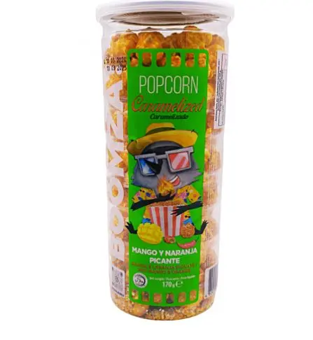 Boomza 170gm Hot Mango & Orange Caramelized Popcorn