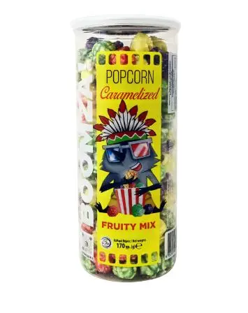 Boomza 170gm Fruity Mix Coffee Caramelized Popcorn
