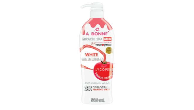 A Bonne Miracle Spa Milk Uv Whitening Lotion Plus Tomato Extract 500Ml