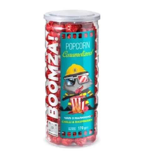 [WBMZ172] Boomza 170gm Chilli & Raspberry Caramelized Popcorn